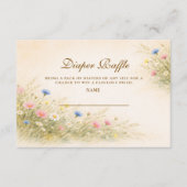 Spring Wildflower Meadow Diapper Raffle Begleitkarte (Vorderseite)