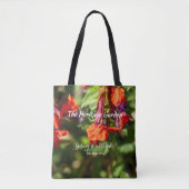 Spring Wildflower Meadow Floral Cotton Tote Tasche (Vorderseite)