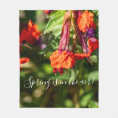 Spring Wildflower Meadow Floral Fleece Blanket (Vorderseite)