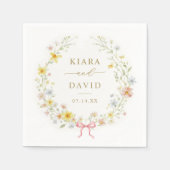 Spring Wildflower Meadow Garden Wedding Serviette (Vorderseite)