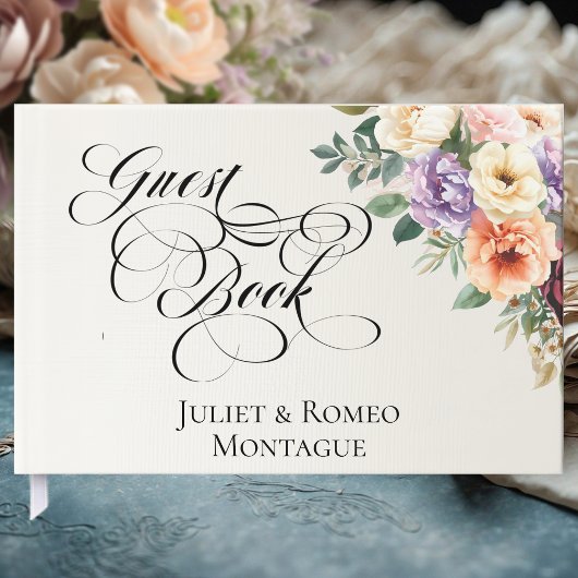 Spring Wildflowers - Ivory Gästebuch