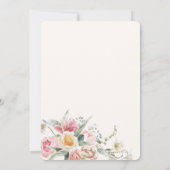 Spring Wildflowers Pastel Floral Garden Wedding Einladung (Rückseite)