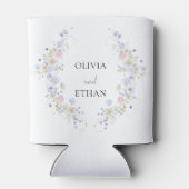 Spring Wildflowers Purple Pink Wedding Dosenkühler (Rückseite)