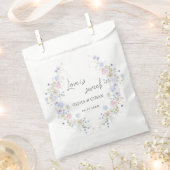 Spring Wildflowers Purple Pink Wedding Geschenktütchen (Ausgeschnitten)