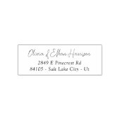 Spring Wildflowers Purple Pink Wedding Permastempel (Design)