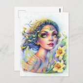 Spring Wind Postcard Postkarte (Vorne/Hinten)