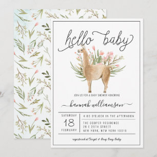 Spring Woodland Einladung der Babydusche
