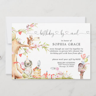 Spring Woodland | Geburtstag per Post Einladung