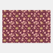 Spring Wrapping Paper Geschenkpapier Set (Vorderseite 2)