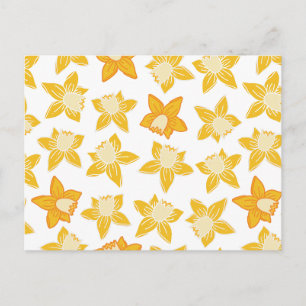 Spring Yellow Daddodil Postkarte