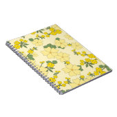 Spring Yellow Floral Pattern Notizblock (Rechte Seite)