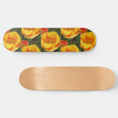 Spring Yellow Tulips Skateboard (Horizontal)