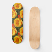 Spring Yellow Tulips Skateboard (Vorderseite)