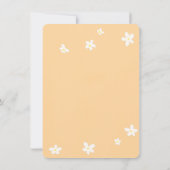 Spring Yellow White Daisies Girl Birthday Party Einladung (Rückseite)