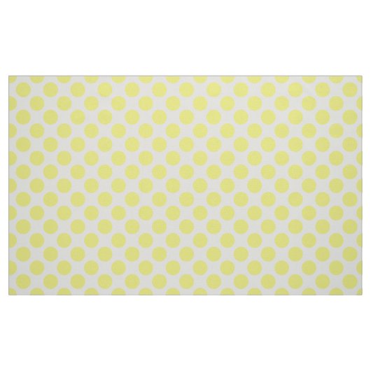 Spring Yellow & White Polka Dot Pattern Stoff (Fat Quarter (45,7 x 55,9 cm))