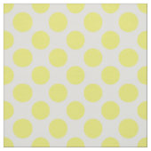 Spring Yellow & White Polka Dot Pattern Stoff (Muster)
