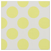 Spring Yellow & White Polka Dot Pattern Stoff (Nahaufnahme)