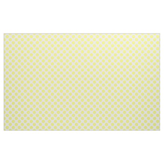 Spring Yellow & White Polka Dot Pattern Stoff (Yard (91,4 cm))