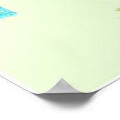Spring Zen Abstrakt Expression Poster (Ecke)