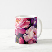 Spring Zen Sunrise Pink Blossom Garden  Kaffeetasse (VorderseiteRechts)