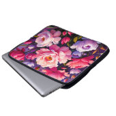 Spring Zen Sunrise Pink Blossom Garden  Laptopschutzhülle (Vorne Knopf)