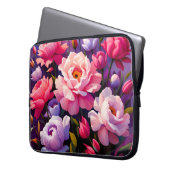 Spring Zen Sunrise Pink Blossom Garden  Laptopschutzhülle (Vorderseite Links)