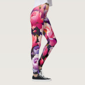 Spring Zen Sunrise Pink Blossom Garden  Leggings (Rechts)