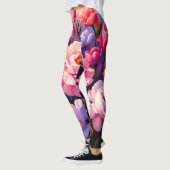 Spring Zen Sunrise Pink Blossom Garden  Leggings (Links)