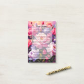 Spring Zen Sunrise Pink Blossom Garden  Post-it Klebezettel (Auf Schreibtisch)