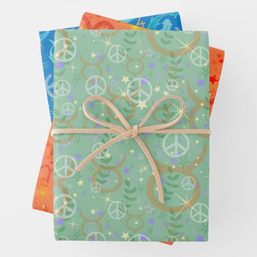 Spring Zodiac trio Pisces Aries Taurus Geschenkpapier Set (Beispiel)
