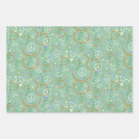 Spring Zodiac trio Pisces Aries Taurus Geschenkpapier Set (Vorderseite)