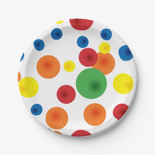 Springball-Papierteller Pappteller (Vorderseite)