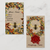 SPRINGBLUMEN HONEY BIETET LEBENSWACHSTUM SIEGEL Kr Visitenkarte (Vorne/Hinten)