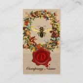 SPRINGBLUMEN HONEY BIETET LEBENSWACHSTUM SIEGEL Kr Visitenkarte (Rückseite)