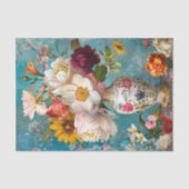 SPRINGBLUMEN IN VASE DECOUPAGE SEIDENPAPIER (Vorderseite)