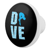 Springboard Diving Gift Diver Platform Springboard Keramikknauf (Rechts)