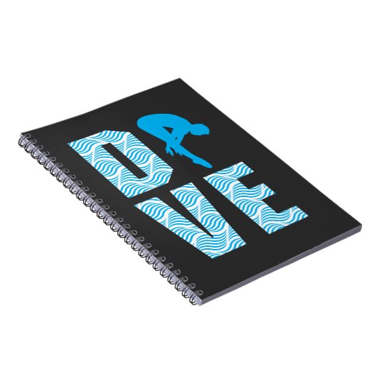Springboard Diving Gift Diver Platform Springboard Notizblock (Rechte Seite)