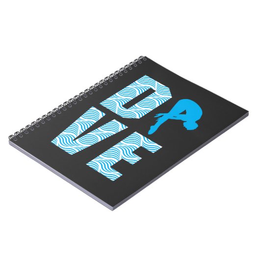 Springboard Diving Gift Diver Platform Springboard Notizblock (Linke Seite)