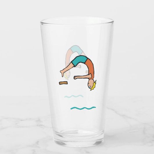 Springboard Diving Glas (Rückseite)