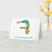 Springboard Diving Karte (Gelbe Blume)