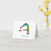 Springboard Diving Karte (Gelbe Blume)