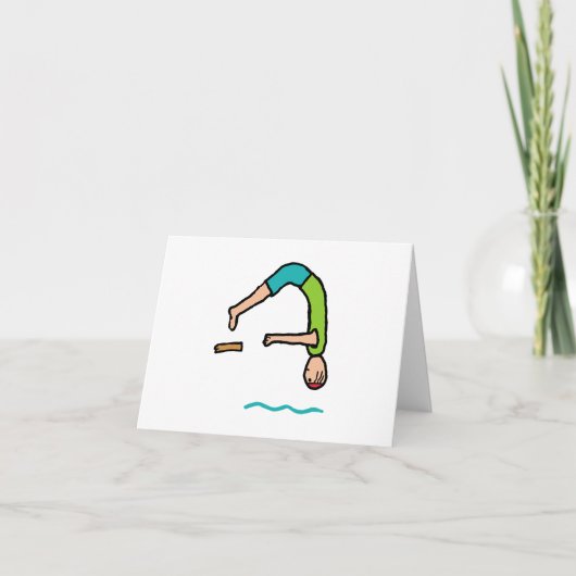 Springboard Diving Karte (Vorderseite)