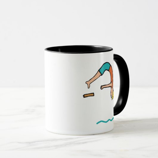 Springboard Diving Tasse (VorderseiteRechts)
