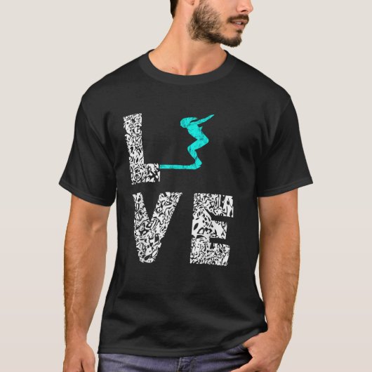 Springboard Liebe Diver Platform Divin T-Shirt (Vorderseite)