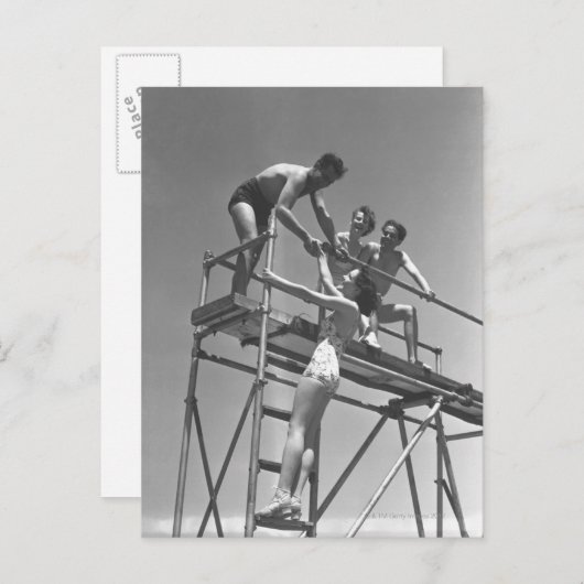 Springboard Postkarte (Vorne/Hinten)