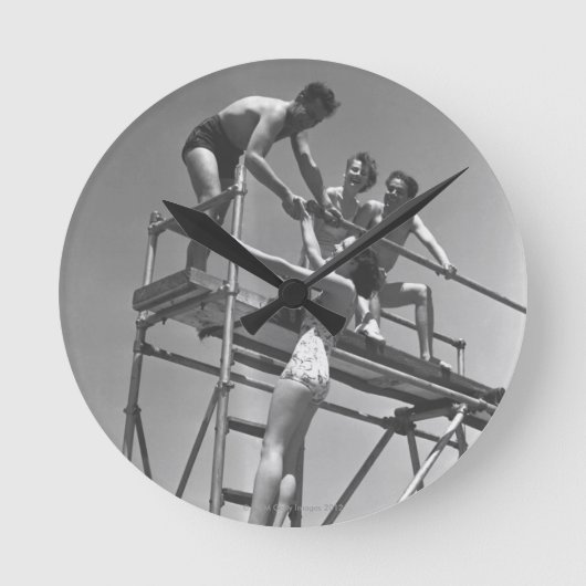 Springboard Runde Wanduhr (Vorderseite)