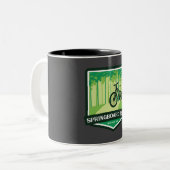 Springboard Trail - Monroe, Oregon Zweifarbige Tasse (Vorderseite Links)