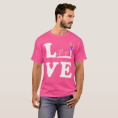 Springboard- und Plattformtauchen-Liebe T-Shirt (Vorne ganz)