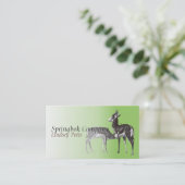 Springbock-Visitenkarte Visitenkarte (Stehend Vorderseite)