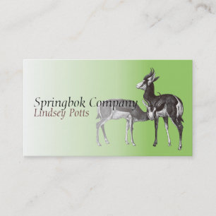 Springbok-Geschäftskarte Visitenkarte